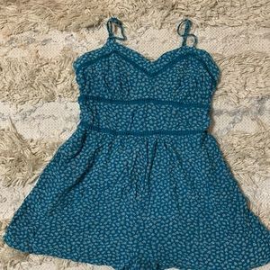 Aeropostale blue floral romper